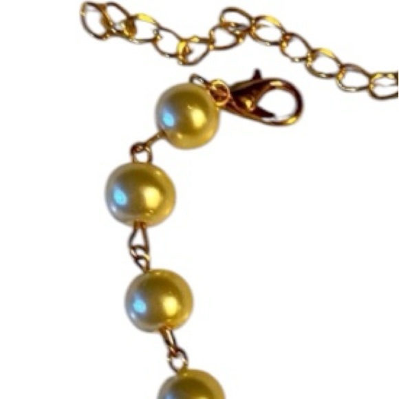 NWOT Charm Bracelet, Faux Pearl, Rhinestone, Heart, Daisy, 6-8”‌, Romantic‌‌‌ - Picture 5 of 8